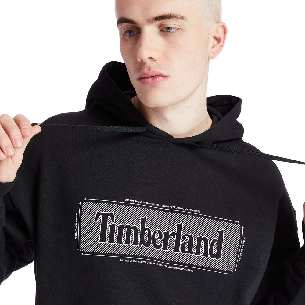 Sudadera Timberland Hombre Logo Hoodie Negras - Chile OCT-428571